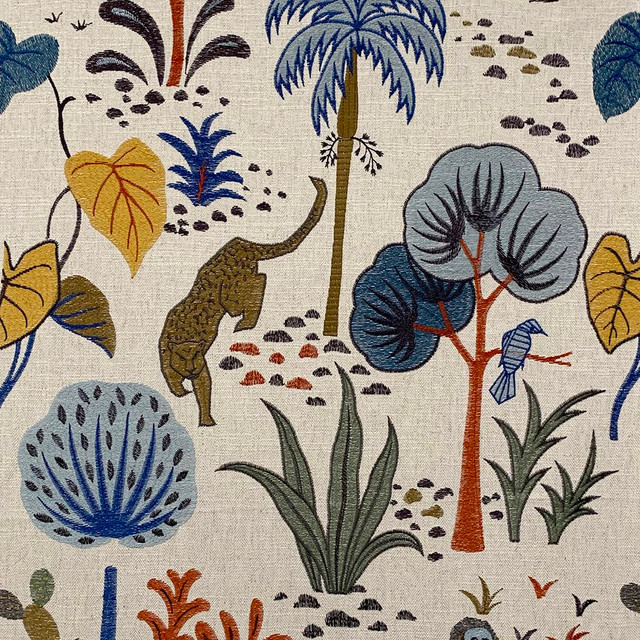 Nasim Quartz by Magnolia Fabric - 25Poly/25Visc/25Ctn/25Lin India Horizontal: 24 and Vertical: 31 57" (EMB 50") - Fabric Carolina -