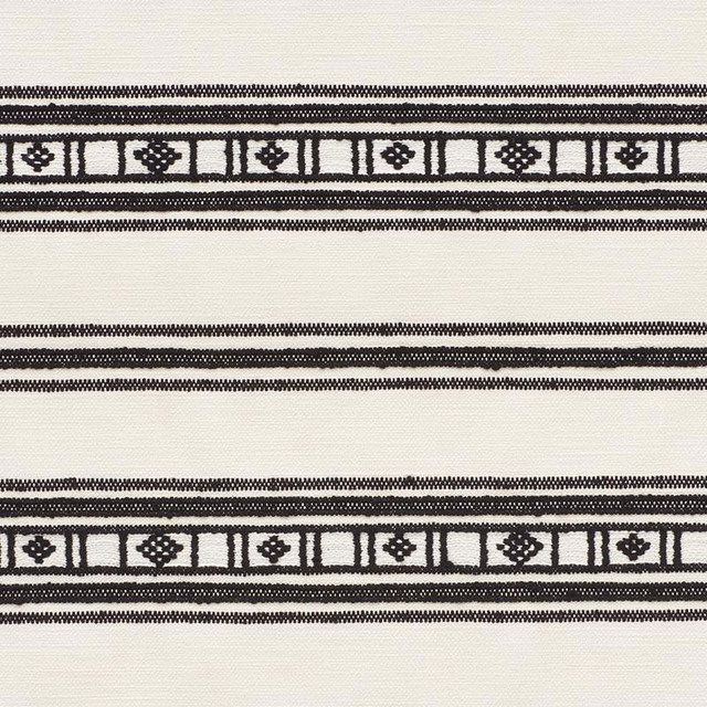 Buena Vista Black 74481 by Schumacher Fabric Open Sky 9.0" - Fabric Carolina -