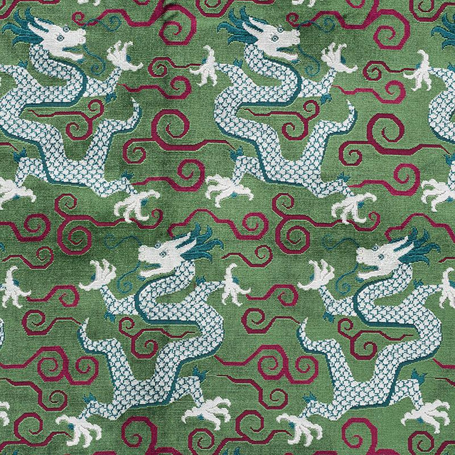 Bixi Velvet Emerald 73971 by Schumacher Fabric Cut & Patterned Velvets 13.62" - Fabric Carolina -