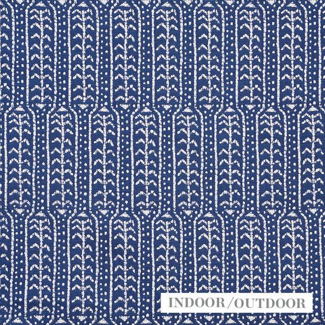 Zonda Indoor/Outdoor Indigo 73762 by Schumacher Fabric Indoor/Outdoor Wovens 2.75" - Fabric Carolina -