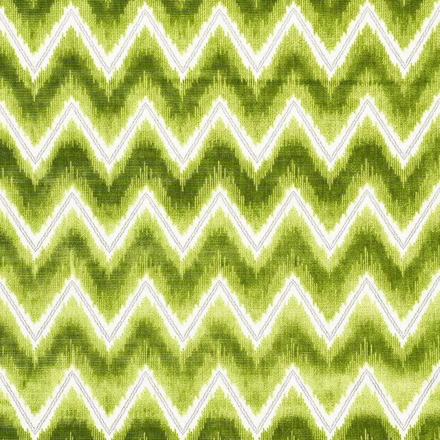 Chevron Velvet Leaf 72843 by Schumacher Fabric Cut & Patterned Velvets 3.38" - Fabric Carolina -