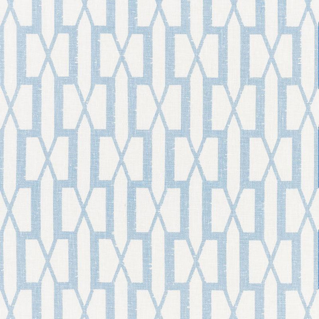 Belvedere Sky 176119 by Schumacher Fabric Veere Grenney 2.88" - Fabric Carolina - Belvedere Sky 176119 by Schumacher Fabric Veere Grenney 2.88" - Fabric Carolina -