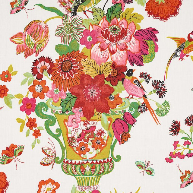 Lansdale Bouquet Summer 173072 by Schumacher Fabric Schumacher Classics 24.5" - Fabric Carolina -