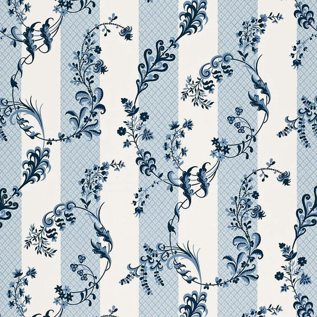 Bagatelle Bleu Marine 175590 by Schumacher Fabric Timothy Corrigan 13.5" - Fabric Carolina - Bagatelle Bleu Marine 175590 by Schumacher Fabric Timothy Corrigan 13.5" - Fabric Carolina -