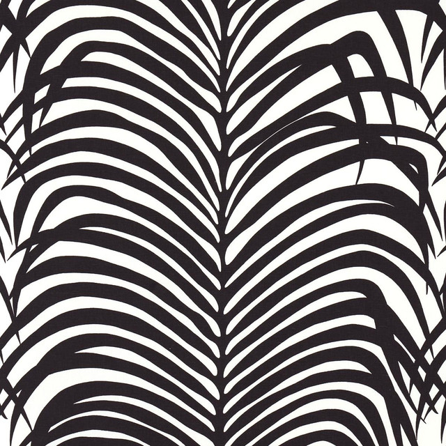 Zebra Palm Ebony 174872 by Schumacher Fabric Good Vibrations 27.0" - Fabric Carolina - Zebra Palm Ebony 174872 by Schumacher Fabric Good Vibrations 27.0" - Fabric Carolina -
