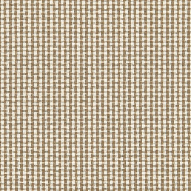 Barnet Cotton Check Mocha 64626 by Schumacher Fabric Chroma - Fabric Carolina -