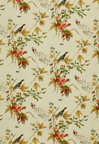 Early Spring Aqua 1137034 by Schumacher Fabric Classic-Prints 100% Cotton - Horizontal: 28 and Vertical: 17.5 56.375 - Fabric Carolina -