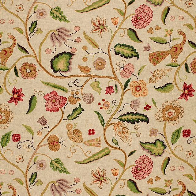 Apsley Vine Rose 1307002 by Schumacher Fabric Classic Prints 27.0" - Fabric Carolina -