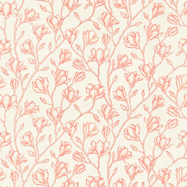 Lido 1 Rosebud by Stout Fabric Rainbow Library Berry/Cinnabar 100% Cotton INDIA CATB 117-2013 Horizontal: 26.625 and Vertical: 13.25 54 in - Fabric Carolina -