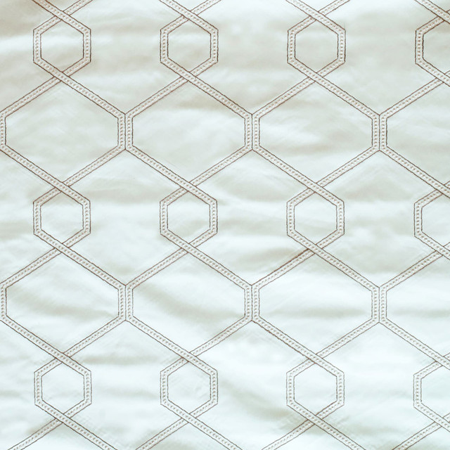 Loving 3 Seafoam by Marcus William Fabric Kai/Marcus William Tanner 60% Cotton 40% Polyester Polyester Embroidery INDIA Horizontal: 6.625 and Vertical: 9.25 54.25 in - Fabric Carolina -