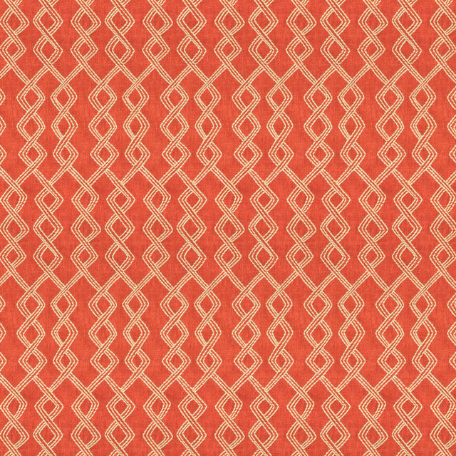 Tivoli 1 Paprika by Stout Fabric Rainbow Library Mango/Cayenne 37% Cotton 37% Polyester 26% Spun Viscose Viscose Embroidery INDIA WYZENBEEK WEAR TEST (LIGHT DUTY) Horizontal: 4.25 and Vertical: 12.25 52 in - Fabric Carolina -