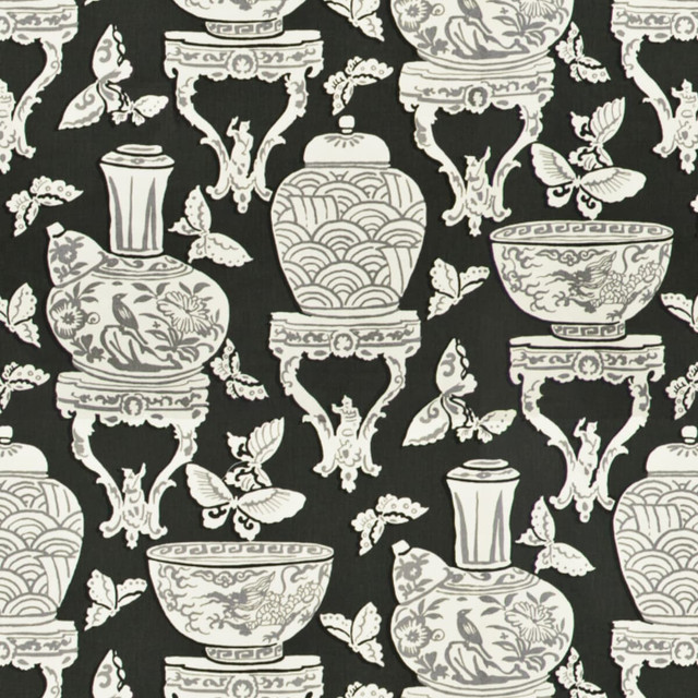 Asia 2 Night by Stout Fabric Rainbow Library Silver/Smoke 100% Cotton USA FLAME RETARDANT-U.F.A.C. CLASS 1 (OR A) CATB 117-2013 WYZENBEEK 15 000 DOUBLE RUB WEAR TEST (HEAVY DUTY) Horizontal: 13.5 and Vertical: 25.25 54 in - Fabric Carolina -