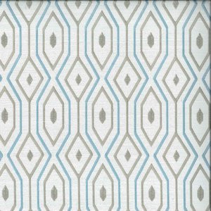 Duchamp Aquamarine by Norbar Fabric 100% POLYESTER INDIA 3"V 3 1/4"H 52 - Fabric Carolina -