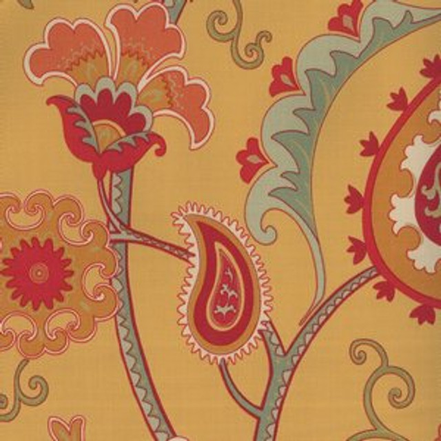 Maypole Maize by Norbar Fabric 100% COTTON TWILL S. KOREA 27"V 13 1/2"H 54" - Fabric Carolina -