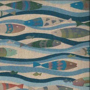 Miro Sea by Norbar Fabric 45 POLY - 40 COTTON - 15 RAYON CHINA 14"V 14"H 56 - Fabric Carolina -