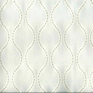 Roger Ivory by Norbar Fabric 85% COT 12% POLY 3% ZARI INDIA V-4 H 3 3/4 52 - Fabric Carolina -