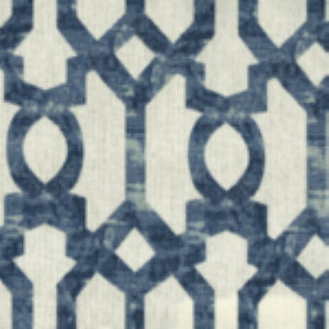 Wagner Navy by Norbar Fabric 100% COTTON DUCK TURKMANISTAN 6 3/4"V 4 1/2"H 54" - Fabric Carolina -
