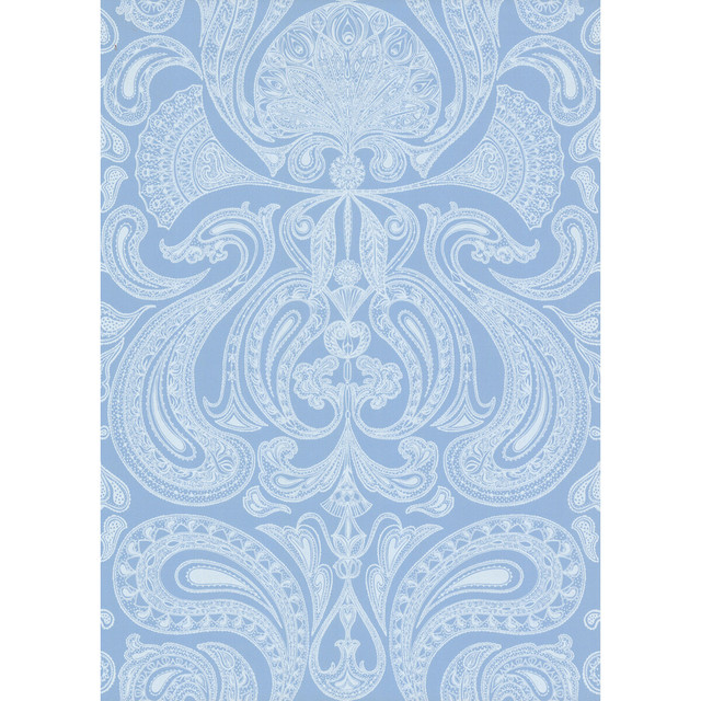 Malabar-W Pale Bl by Cole & Son Wallcovering COLE & SON NEW CONTEMPORARY PAPER - 100% United Kingdom - Horizontal: 0 and Vertical: 28.5 20.5 - Fabric Carolina -