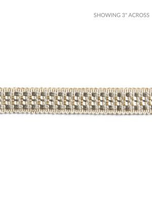 <p>Helena Braid Heron SCV12500002 by Scalamandre Trim</p><p><strong>Required Minimum Quantity Purchase: Fabrics by the yard 1 YARD MINIMUM </p><p>Book: NOVANTA PASSEMENTERIE</p><p>Content: 59% RAYON 41% FIBRANNE</p><p>Origin: CHINA</p><p>Performance: LIGHT DUTY</p><p>Repeat: Horizontal: 0" and Vertical: 0"</p><p>Width: 0.63</p>