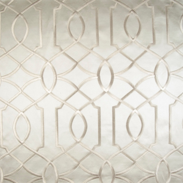 Boomerang Bakelite Ivory by Norbar Fabric PARAMOUNT 60% COTTON 40% POLYESTER INDIA 9 1/4"V 5 1/4"H 52 - Fabric Carolina -