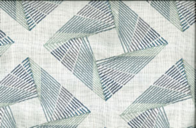 Voltaire Mineral by Norbar Fabric 65% POLYESTER 20% LINEN INDIA 9"V 9 1/2"H 53 - Fabric Carolina -