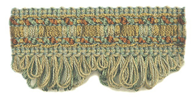 T1003 Scallop Fringe Frnge Pg9 Seasde Meandr by RM CoCo Fabric Essentials Trim Coll. Horizontal: 0 and Vertical: 0 0 - Fabric Carolina -