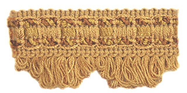 T1003 Scallop Fringe Fringe Q76 Duckling by RM CoCo Fabric Essentials Trim Coll. Horizontal: 0 and Vertical: 0 0 - Fabric Carolina -