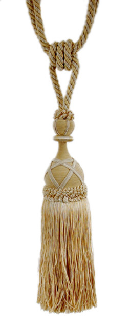 T1077 Tieback Tassel 5005 by RM CoCo Fabric Silk Reflections Trim Book Horizontal: 0 and Vertical: 0 0 - Fabric Carolina -