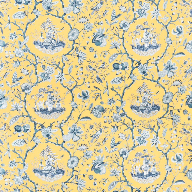 7324-9 Tea Garden by Bassett Mcnab Fabric BASSETT MCNAB PRINTS 100%COT USA </p><p>Repeat: 36 54 in - Fabric Carolina -