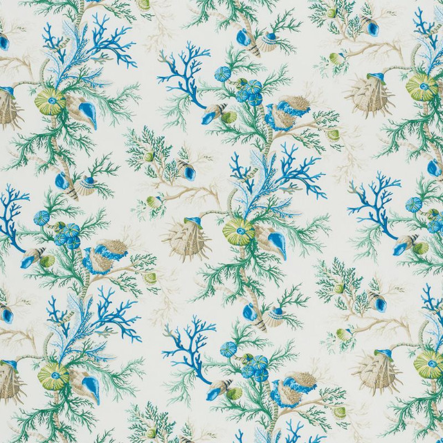 Del Tesoro Blue & Green 178760 by Schumacher Fabric Schumacher Classics 36.25" - Fabric Carolina - Del Tesoro Blue & Green 178760 by Schumacher Fabric Schumacher Classics 36.25" - Fabric Carolina -