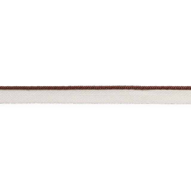Gustave Silk Lip Cord Narrow Brown 74530 by Schumacher Trim Perfect Basics: Trims - Fabric Carolina -