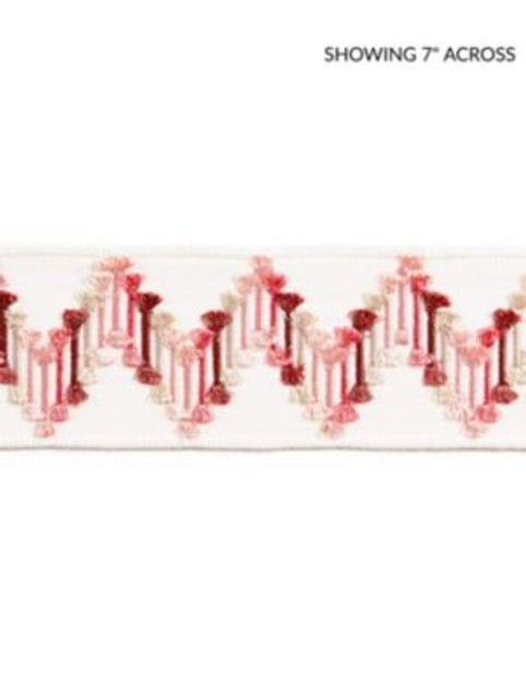 <p>Sayuri Embroidered Tape Azalea SCT33240004 by Scalamandre Trim</p><p><strong>Required Minimum Quantity Purchase: Fabrics by the yard 1 YARD MINIMUM </p><p>Book: PACIFICA</p><p>Content: 60% VISCOSE 40% RAYON</p><p>Origin: INDIA</p><p>Performance: LIGHT DUTY</p><p>Repeat: Horizontal: 4" and Vertical: </p><p>Width: 2.75</p>