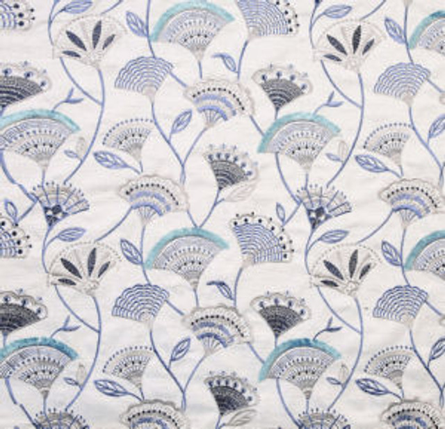 Selena Navy by Norbar Fabric GALLERY 69% POLYESTER 29% RAYON CHINA 10,000 WYZENBEEK </p><p>Repeat: 11 1/4"V 12 3/4"H 53 - Fabric Carolina -