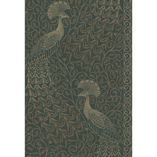 Pavo Parade Mgilver/Green by Cole & Son Wallcovering COLE & SON PEARWOOD PAPER - 100% United Kingdom - Horizontal: 20.5 and Vertical: 30 20.5 - Fabric Carolina -