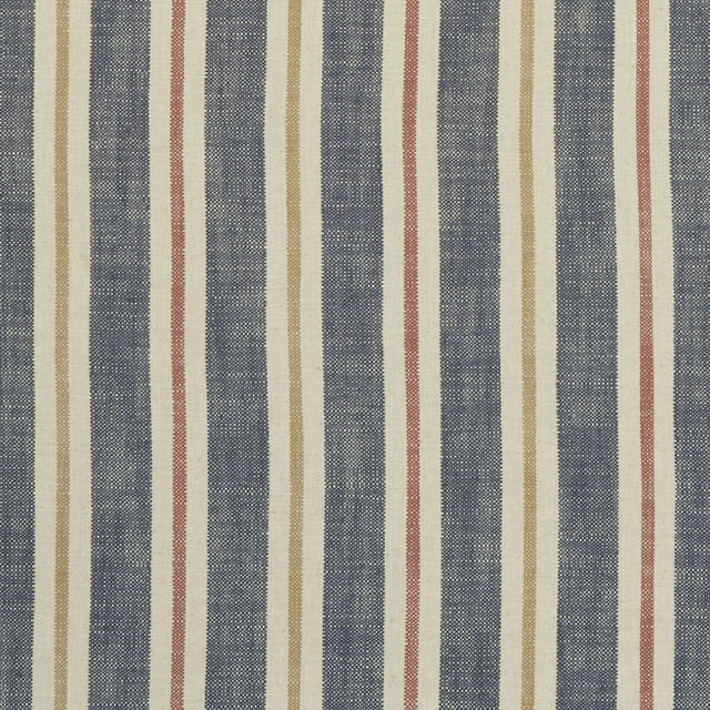 Sackville Stripe Midnight/Spice by Clarke And Clarke Fabric CLARKE & CLARKE CASTLE GARDEN VISCOSE - 80%;LINEN - 20% Turkey HEAVY Horizontal: 4.33 and Vertical: 0 54 - Fabric Carolina -