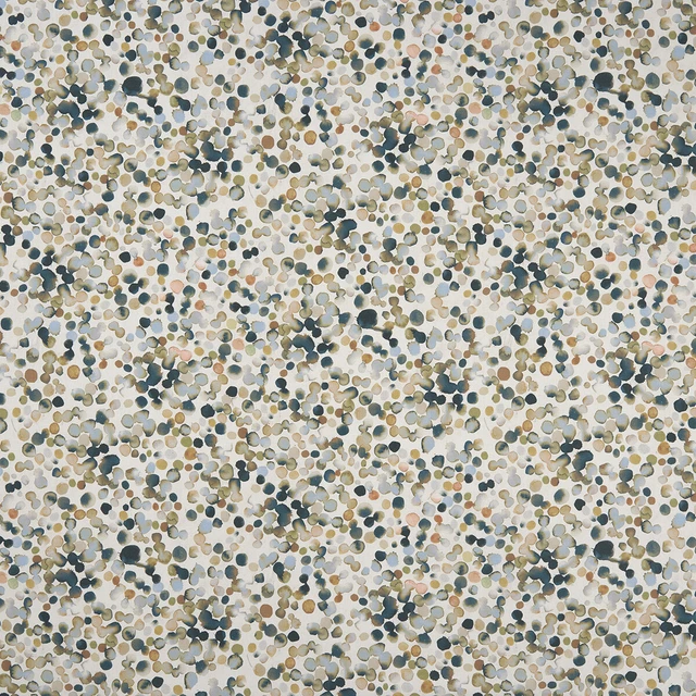 Droplet Cream by Clarke And Clarke Fabric CLARKE & CLARKE COUNTRY GARDEN COTTON - 100% Spain MEDIUM Horizontal: 26.97 and Vertical: 26.97 54 - Fabric Carolina -