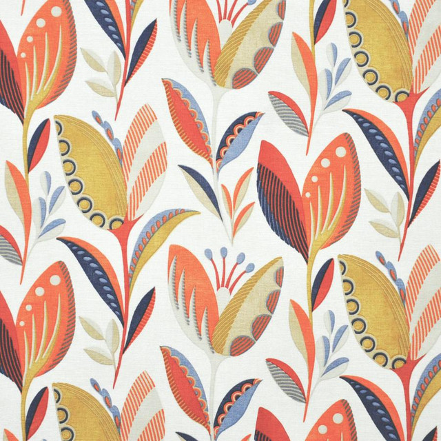 Crocus # 301 Strelitzia by Maxwell Fabric Color Theory-Vol.V Sorbet 100% COTTON TURKEY V-12.5"H-13.5" 55" - Fabric Carolina -