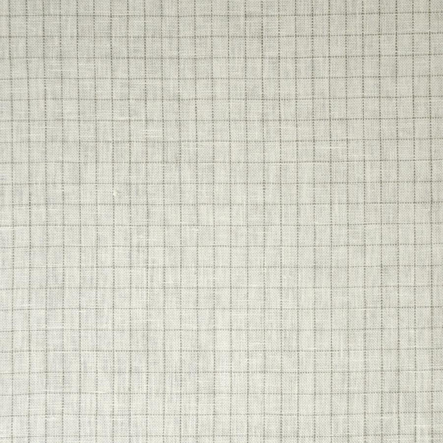 Crossword # 547 Fossil by Maxwell Fabric Stripes & Checks 100% LINEN INDIA V&H-0.5" 54" - Fabric Carolina -