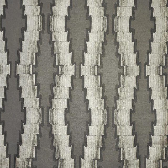 Mackie # 334 Chrome by Maxwell Fabric Telafina Season Xii 36% SPUN VISCOSE/30% ZARI 21% VISCOSE/13% POLYESTER INDIA V-18.9"H-13" 54.75" - Fabric Carolina -