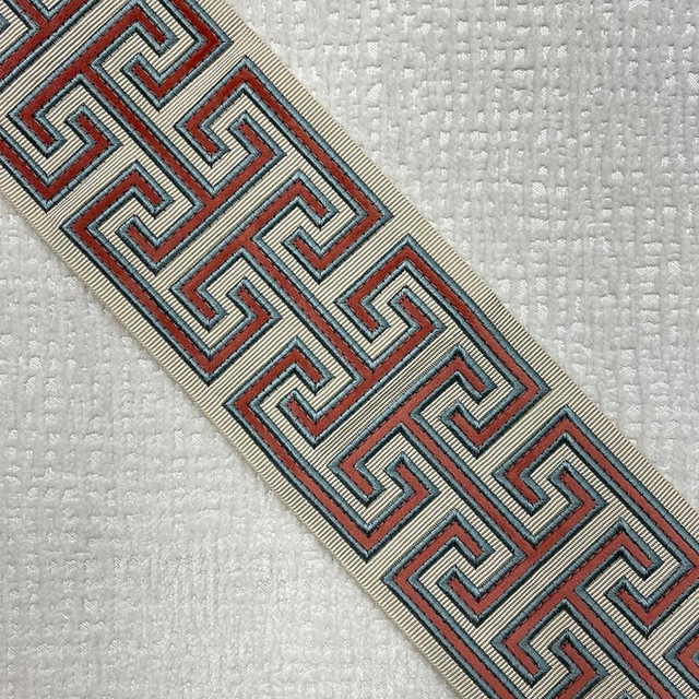 Adler Tape Coral by Magnolia Trim - 46Fibranne/54Rayon China Horizontal: and Vertical: 3.9 - Fabric Carolina -