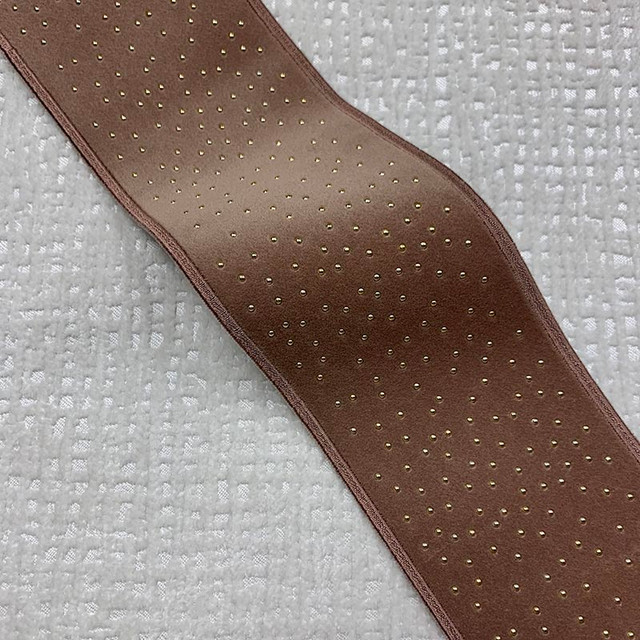 Estella Tape Mauve by Magnolia Trim - 82Poly/11Ray/7Met China Horizontal: and Vertical: 3.15 - Fabric Carolina -