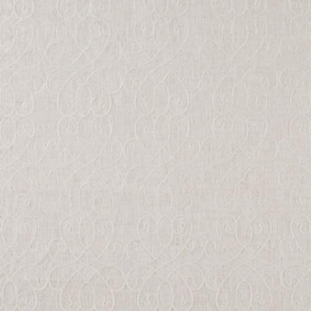 Longing White by Mitchell Fabric #1904 50% Polyester,40% Cotton,10% Linen India </p><p>Repeat: Horizontal: 9 and Vertical: 11.5 53 - Fabric Carolina -