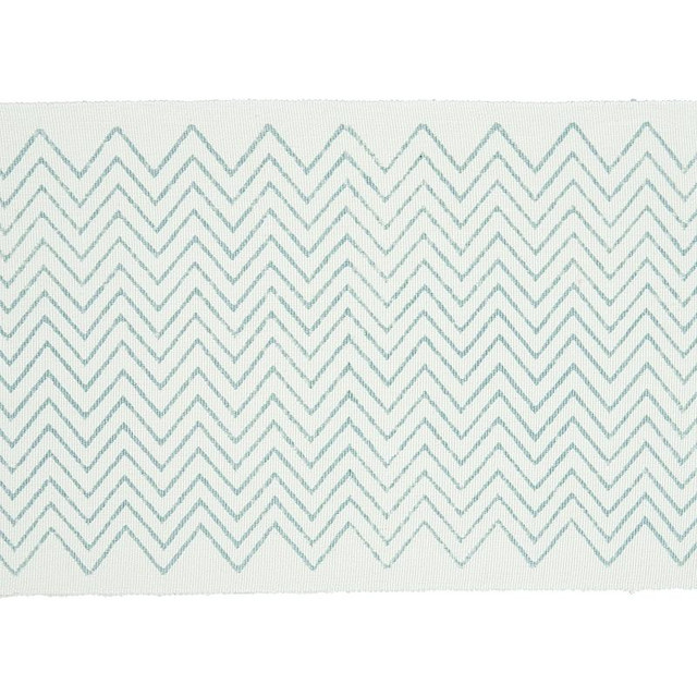Leora Hand Blocked Tape Sky 79651 by Schumacher Trim Jacaranda 6.25" - Fabric Carolina - Leora Hand Blocked Tape Sky 79651 by Schumacher Trim Jacaranda 6.25" - Fabric Carolina -