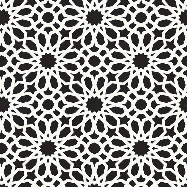 Agadir Screen Noir 5006642 by Schumacher Wallpaper Ottoman Chic 13.5" - Fabric Carolina - Agadir Screen Noir 5006642 by Schumacher Wallpaper Ottoman Chic 13.5" - Fabric Carolina -