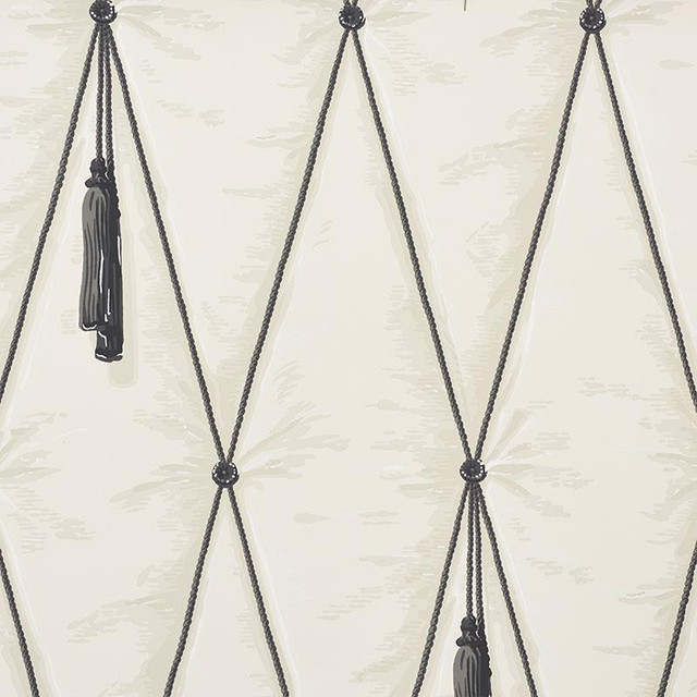 Drapery Bone 5009160 by Schumacher Wallpaper Trompe L'Oeil 9.0" - Fabric Carolina - Drapery Bone 5009160 by Schumacher Wallpaper Trompe L'Oeil 9.0" - Fabric Carolina -