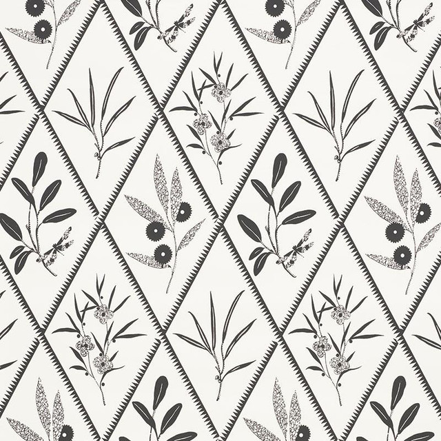 Endimione Carbon 5009373 by Schumacher Wallpaper Charlap Hyman & Herrero 13.5" - Fabric Carolina - Endimione Carbon 5009373 by Schumacher Wallpaper Charlap Hyman & Herrero 13.5" - Fabric Carolina -