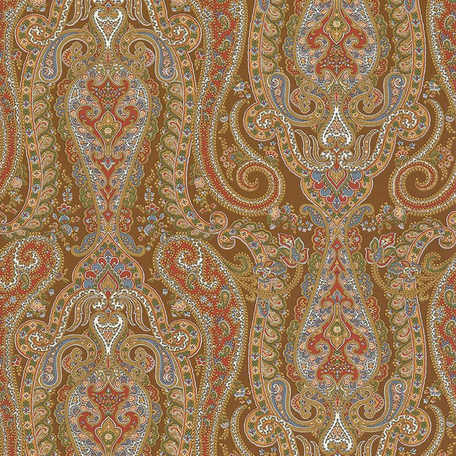 Isabella Paisley Mink 5004181 by Schumacher Wallpaper Perennial Favorites 27.0" - Fabric Carolina - Isabella Paisley Mink 5004181 by Schumacher Wallpaper Perennial Favorites 27.0" - Fabric Carolina -