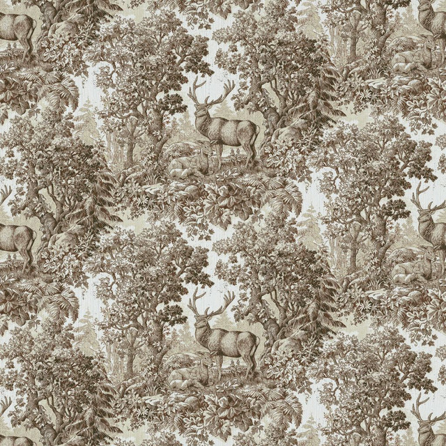 Staghorn Toile Chestnut by RM CoCo Fabric