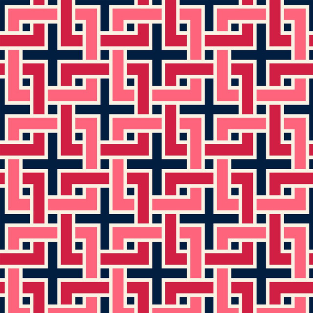 Manchurian Fret Britannia by RM CoCo Fabric