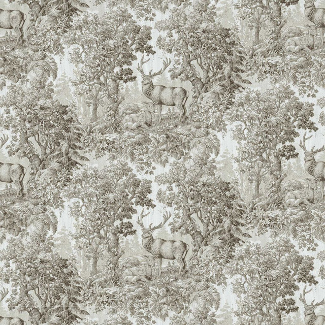 Staghorn Toile Sepia by RM CoCo Fabric